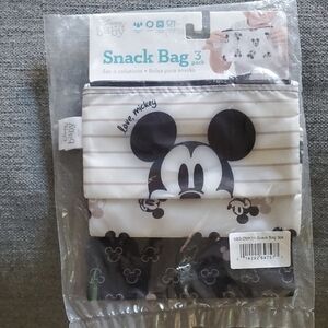 Disney Baby Mickey Mouse Snack Bag Set - Black and White